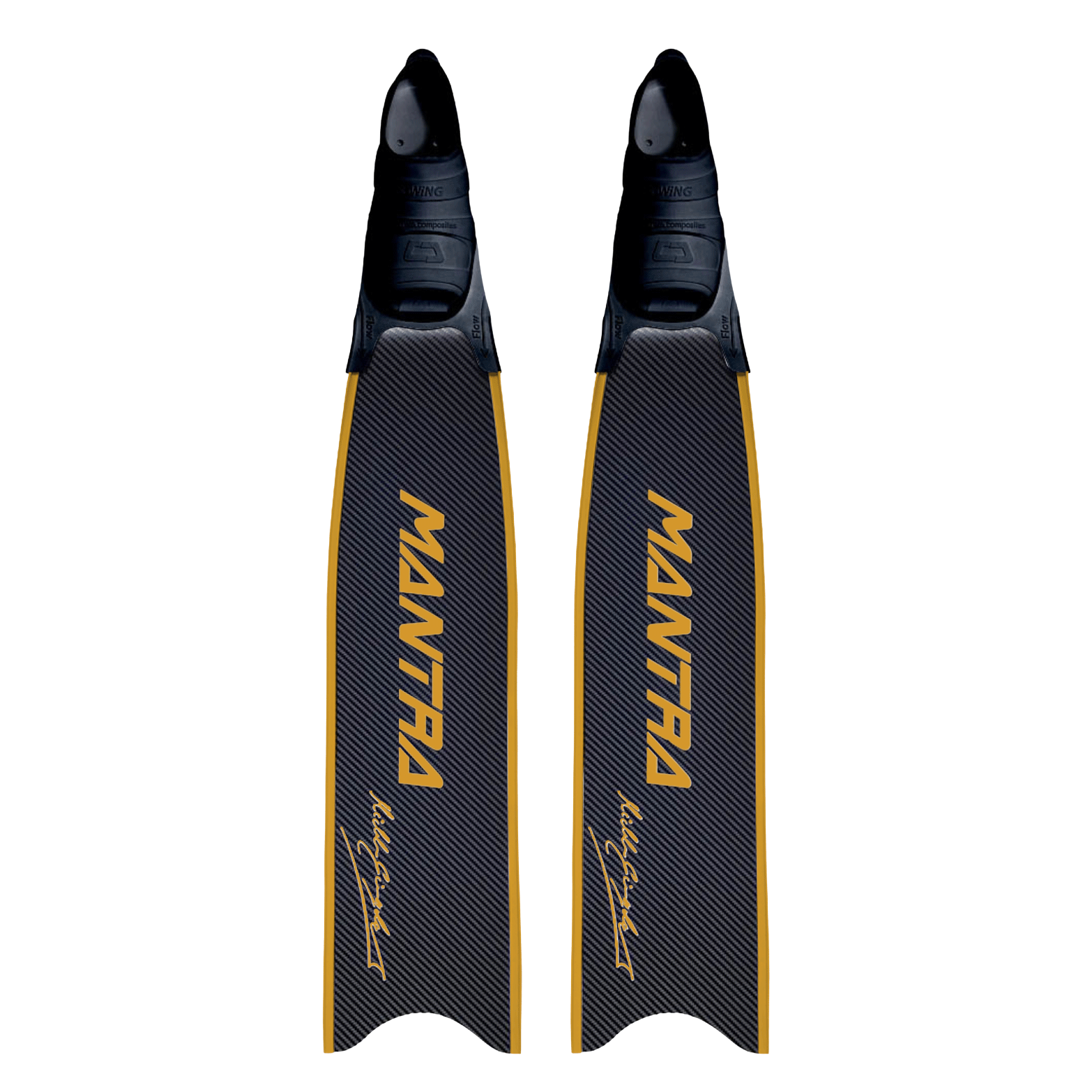 Mantra Fins - Gold | Cetma Composites – DEEP BLUE - Freediving 