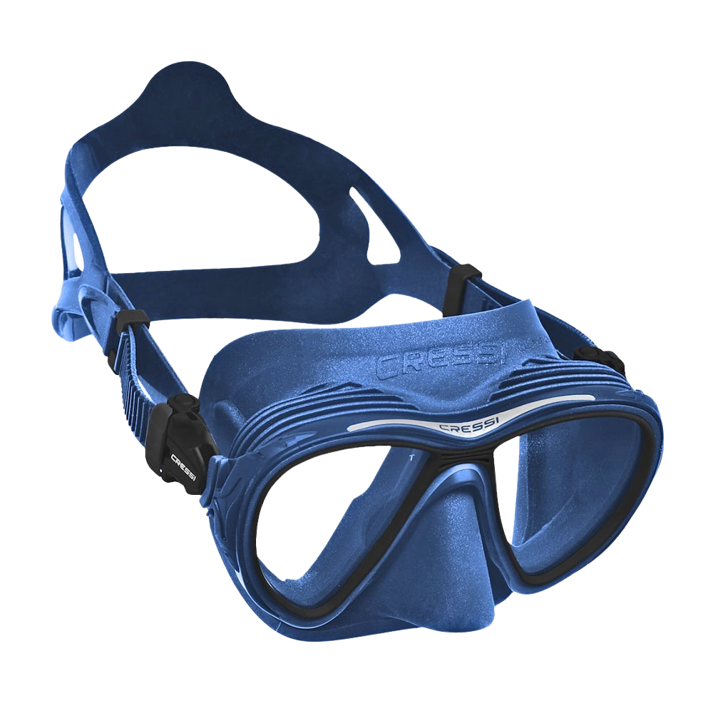 Maschera Quantum Blue Metal