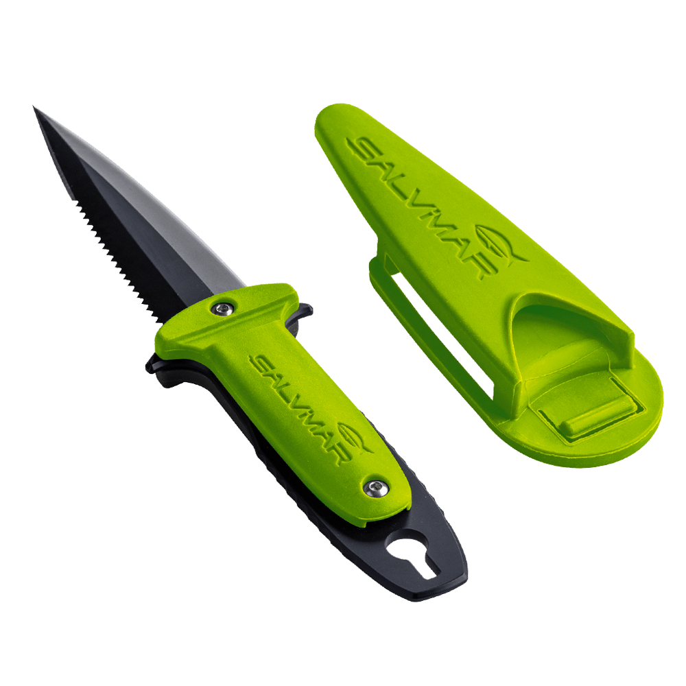 Coltello Atlantis 100 Black Blade - Acid Green
