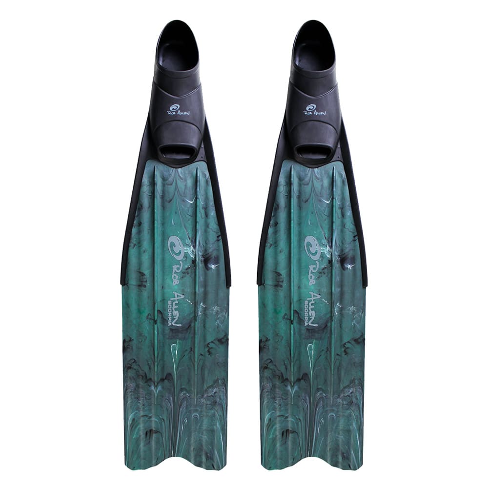 Picasso Ultimate Carbon Long Spearfishing Fins Green